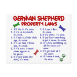 GERMAN SHEPHERD Property Laws 2 Postcard