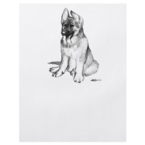 German Shepherd Puppy Flyer Design