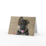 German Shepherd Puppy Greeting Card