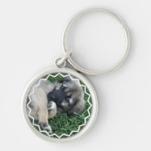 German Shepherd Puppy Keychain