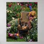 German Shepherd Pups Poster Garden