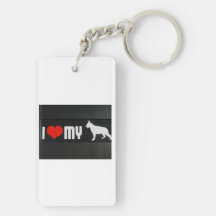 German Shepherd Rescue Keychain