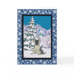 German Shepherd Snowy Winter cards
