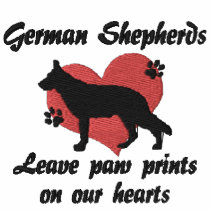 German Shepherds Leave Paw Prints Polo Shirt