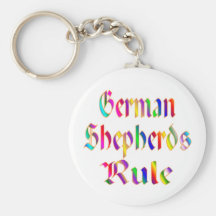 GERMAN SHEPHERDS RULE KEY CHAIN