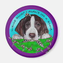 German Shorthair Pointer Puppy Fridge Magnets