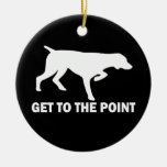 German Shorthaired Pointer "Get to the Point" Christmas Ornaments