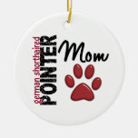 German Shorthaired Pointer Mom 2 Christmas Tree Ornaments