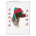 German Shorthaired Pointer Santa Paws Greeting Cards
