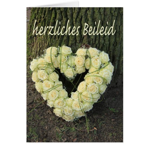 German Condolences Cards, Photocards, Invitations & More