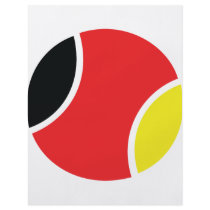 german tennis ball icon full color flyer
