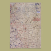 German WW2 Battle Map! Russia! posters