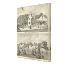 Germania Hotel, Long Branch and Hughes Brothers Gallery Wrap Canvas