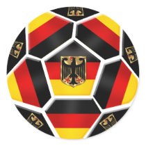 Germany 2012 Brazil 2014 German flag Deutschland Round Sticker
