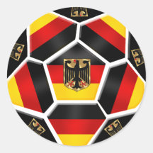 Germany 2012 Brazil 2014 German flag Deutschland Round Sticker