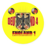 Germany 2014 World Cup Brazil Fussball ball Round Sticker