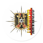 Germany 2014 World Cup Brazil Fussball ball Round Sticker