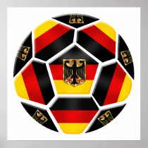 Germany Ball 2014 Brazil soccer sports fan German Posters