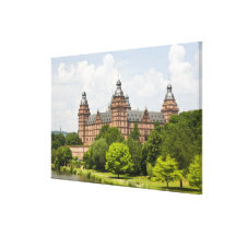 Germany, Bavaria, Bayern, Aschaffenburg. Schloss Stretched Canvas Print