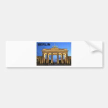 Germany Berlin Brandenburger Tor abends Bumper Stickers
