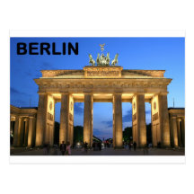 Germany Berlin Brandenburger Tor abends Postcard