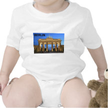Germany Berlin Brandenburger Tor abends Baby Bodysuit