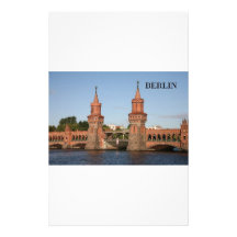 Germany Berlin Oberbaumbrucke (St.K.) Custom Stationery