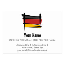 Germany Brush Flag Business Card