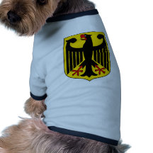 Germany coat of arms dog t-shirt