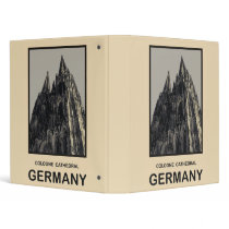 Germany Cologne Cathedral 3 Ring Binder