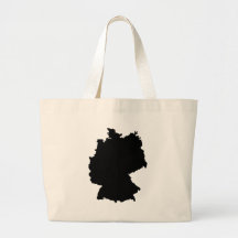 germany contour icon canvas bag