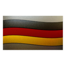 Germany Flag Colors-Chrome Business Card
