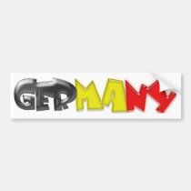 Germany Flag Colours! bumper stickers