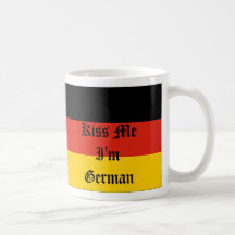 Germany_flag, Kiss MeI'm German Coffee Mugs