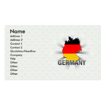 Germany Flag Map 2.0 Business Card Template
