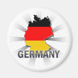 Germany Flag Map 2.0 Fridge Magnets