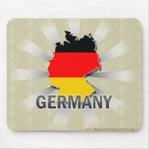 Germany Flag Map 2.0 Mousepad