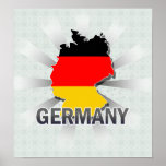 Germany Flag Map 2.0 Posters