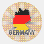 Germany Flag Map 2.0 Sticker