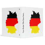 Germany Flag Map full size 3 Ring Binders