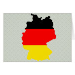 Germany Flag Map full size Greeting Card