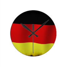 GERMANY Flag Proud Patriotic Wall Clock