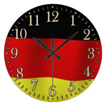 GERMANY Flag Proud Patriotic Wall Clock
