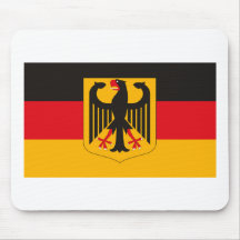 Germany Flag w COA Mousepad