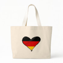 Germany love heart - My big German heart Canvas Bags