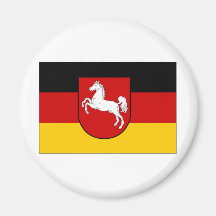 Germany Lower Saxony Civil flag Refrigerator Magnet