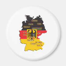 Germany Map Magnet