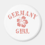Germany Pink Girl Refrigerator Magnets