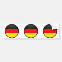 Germany quality Flag Circle Bumper Sticker