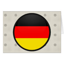 Germany quality Flag Circle Cards